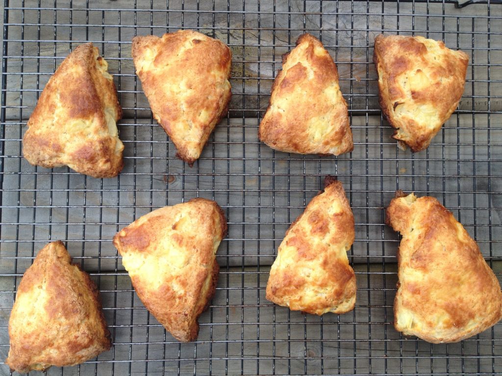 Apple and White Cheddar Scones