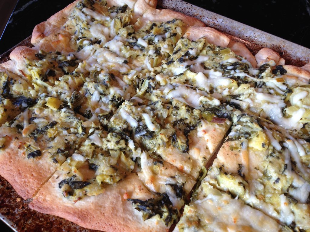 Artichoke Dip Pizza