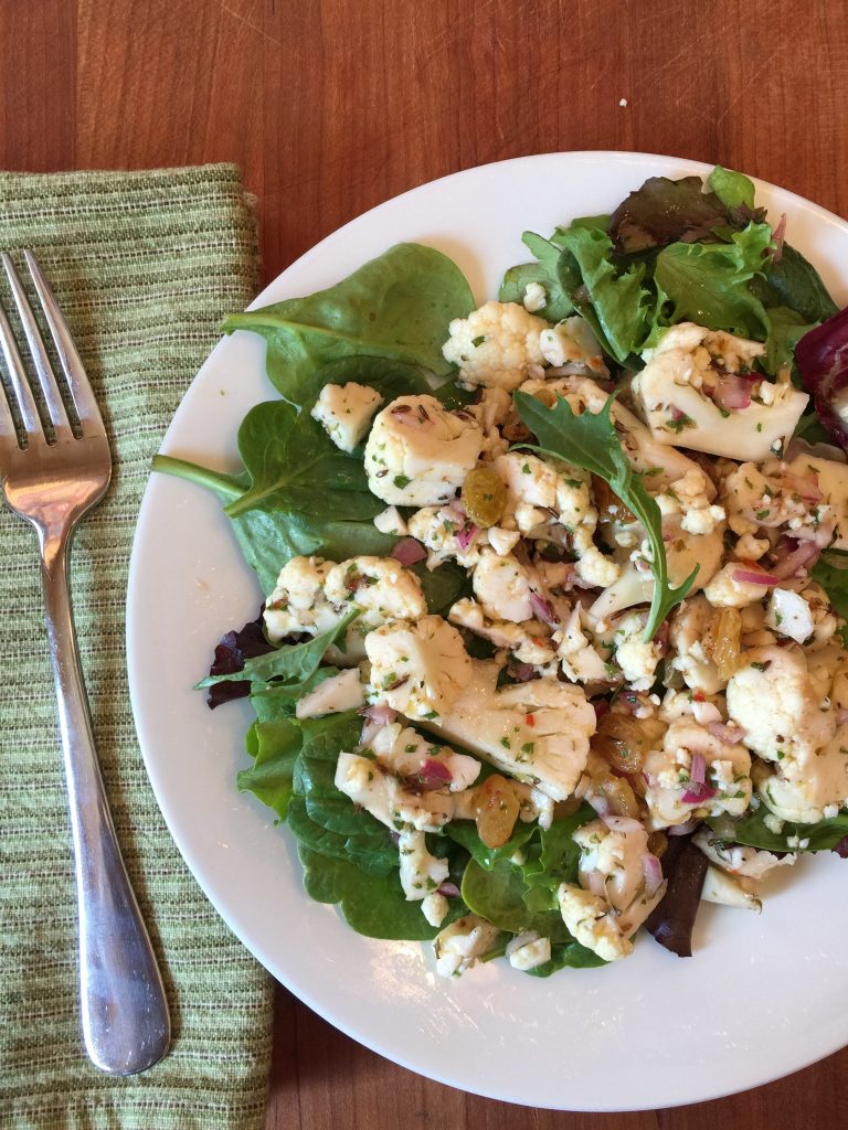 marinated cauliflower salad