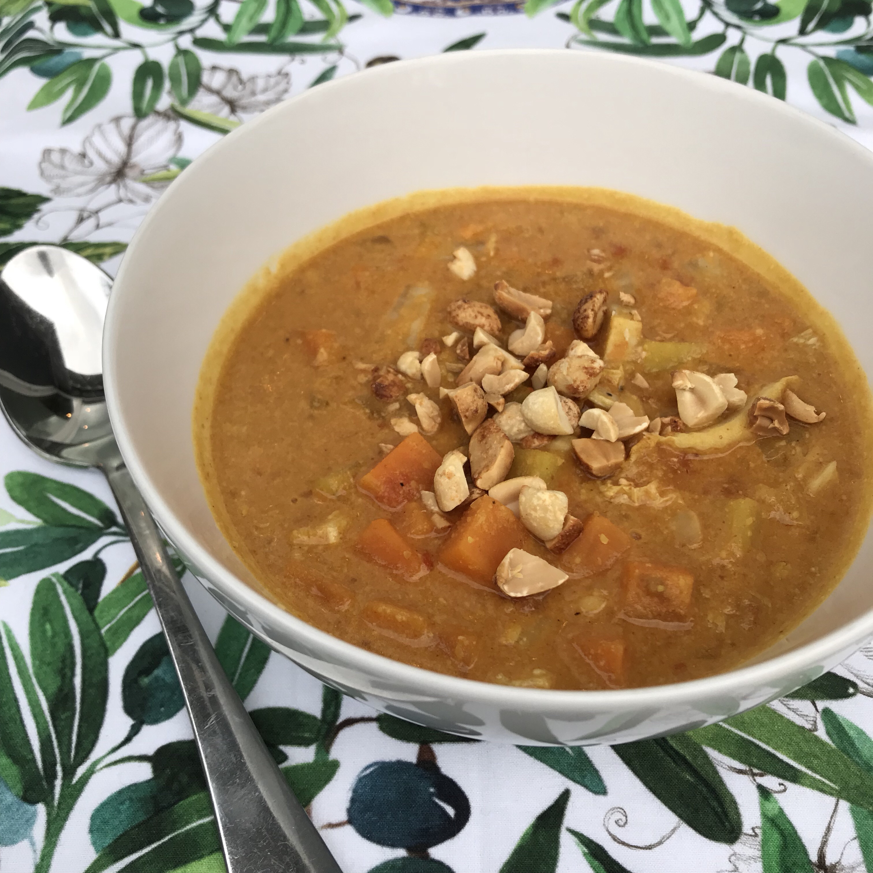 Malaysian Cabbage and Peanut Soup