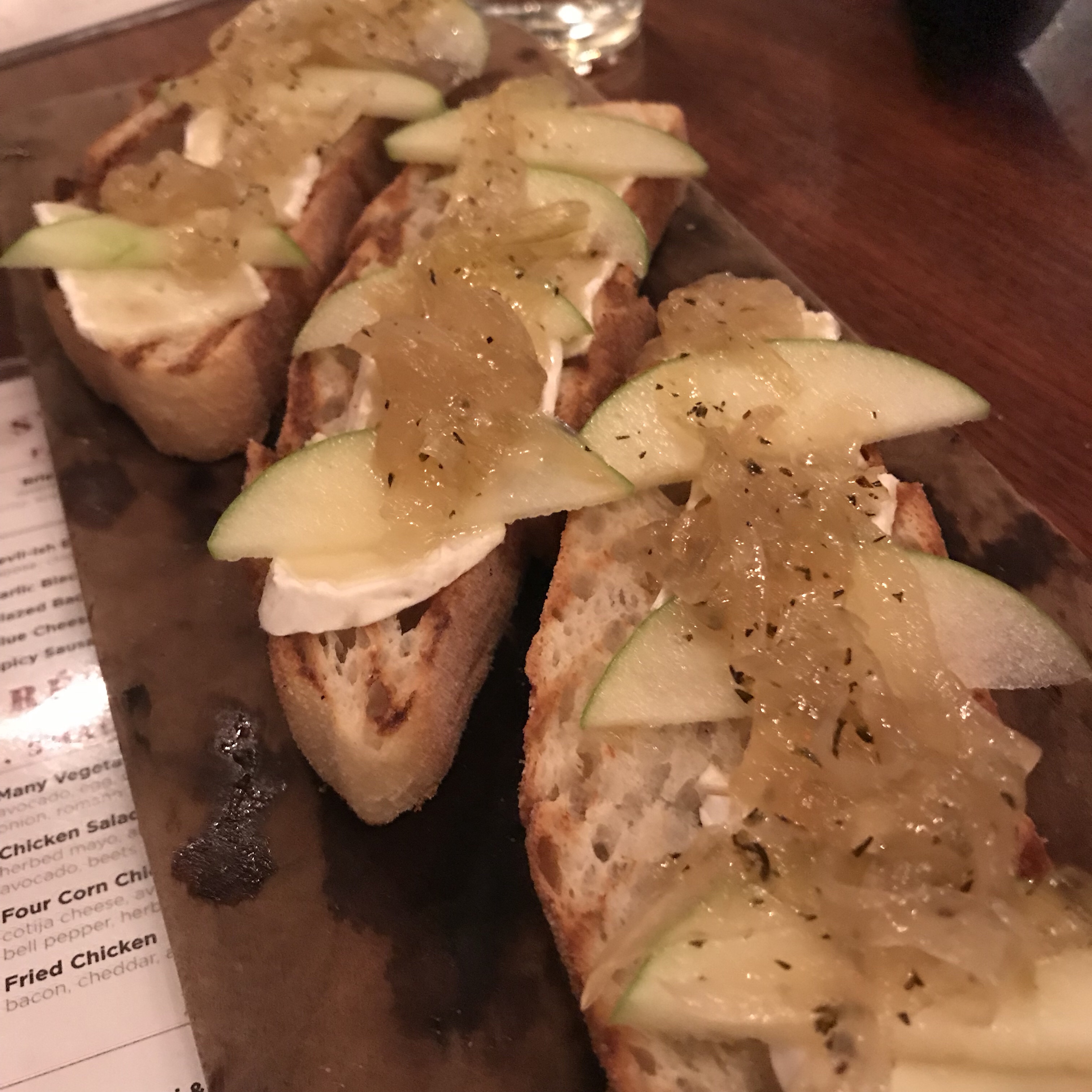 Apple and Onion Jam Crostini