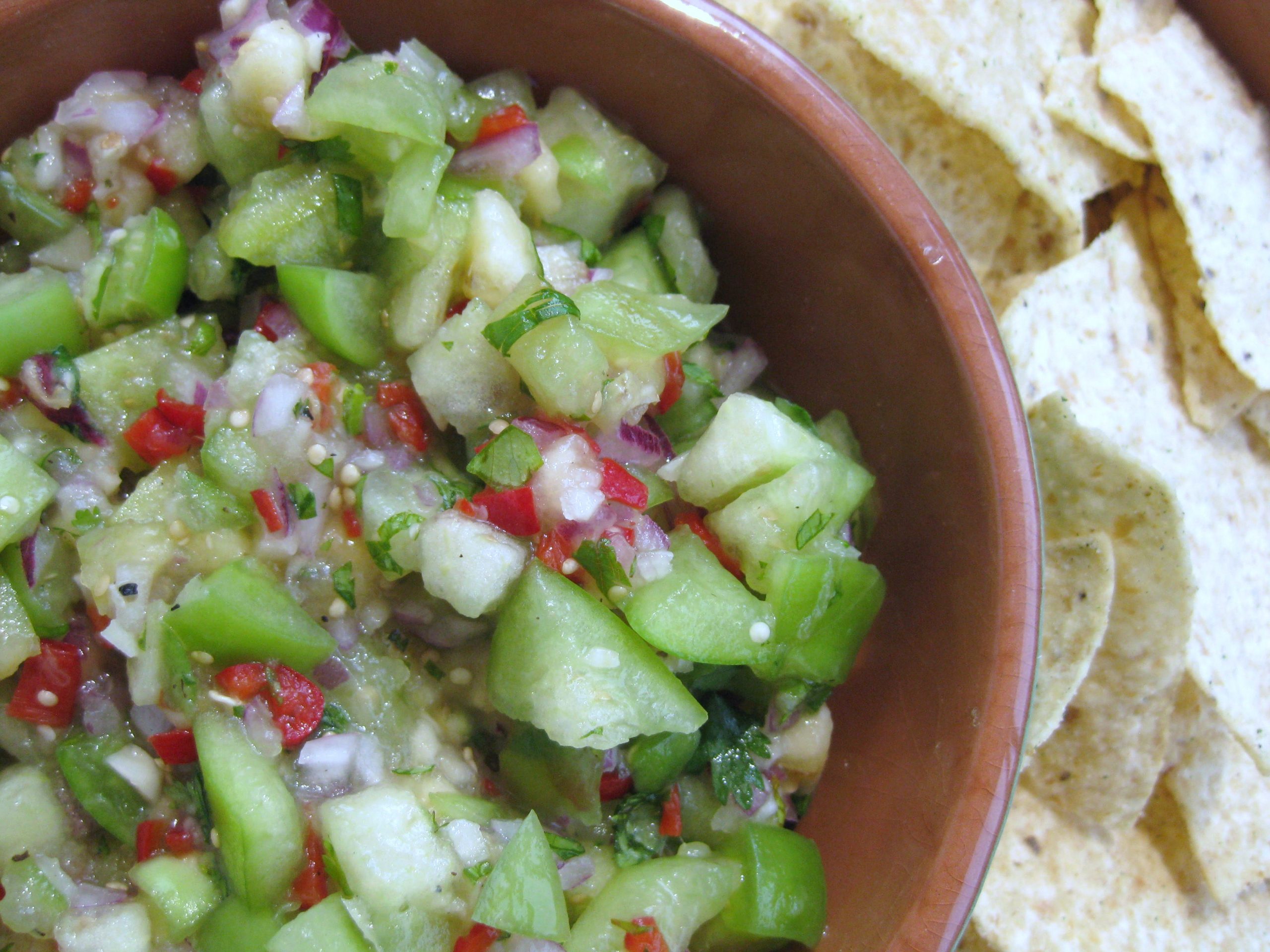 Tomatillo Banana Salsa