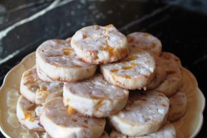Bourbon Soaked Apricot White Chocolate Chip Cookies
