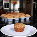 Flax Oat Bran Zucchini Muffins