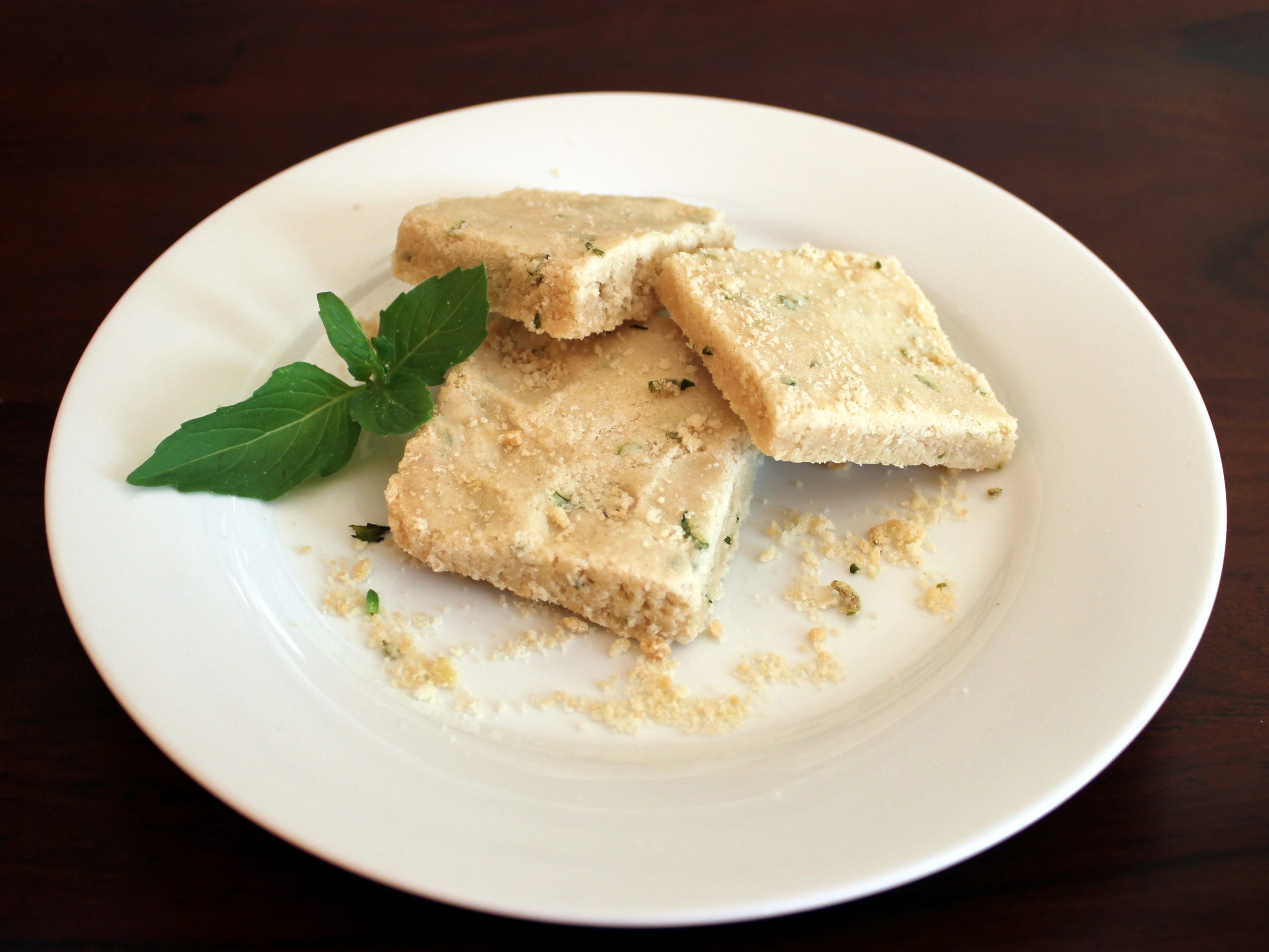 lemon basil shortbread