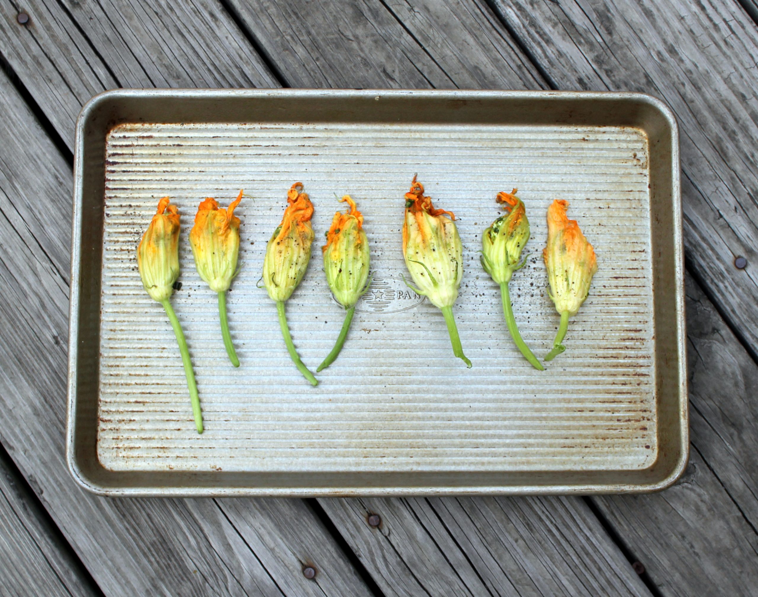 squash blossom stuffed