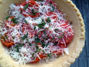 tomato basil pie