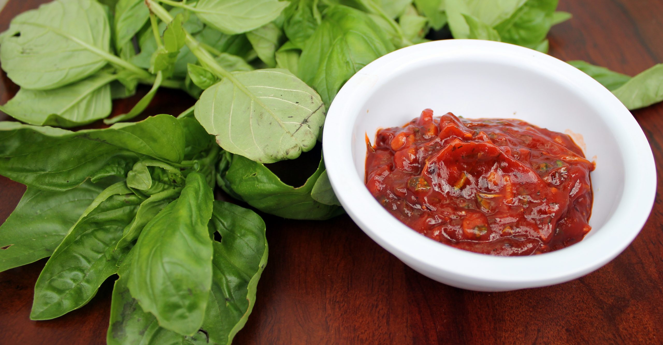 spicy basil ketchup