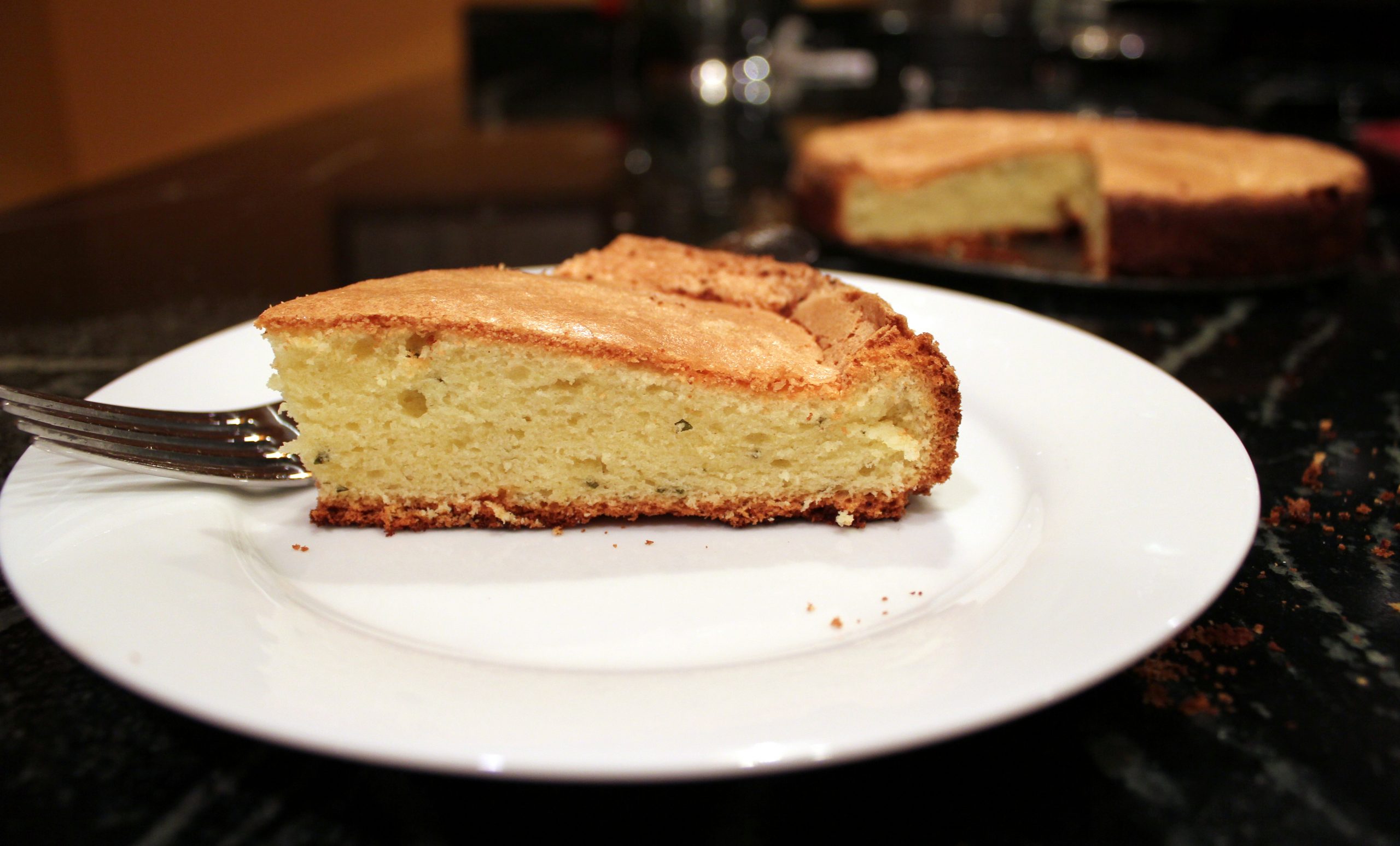 lemon basil olive oil cake