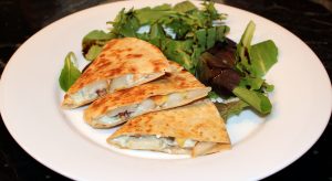 pear and blue cheese quesadillas