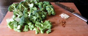 Slow cooked broccoli