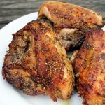 Perfect Roasted Chicken with Preserved Lemon Sauce
