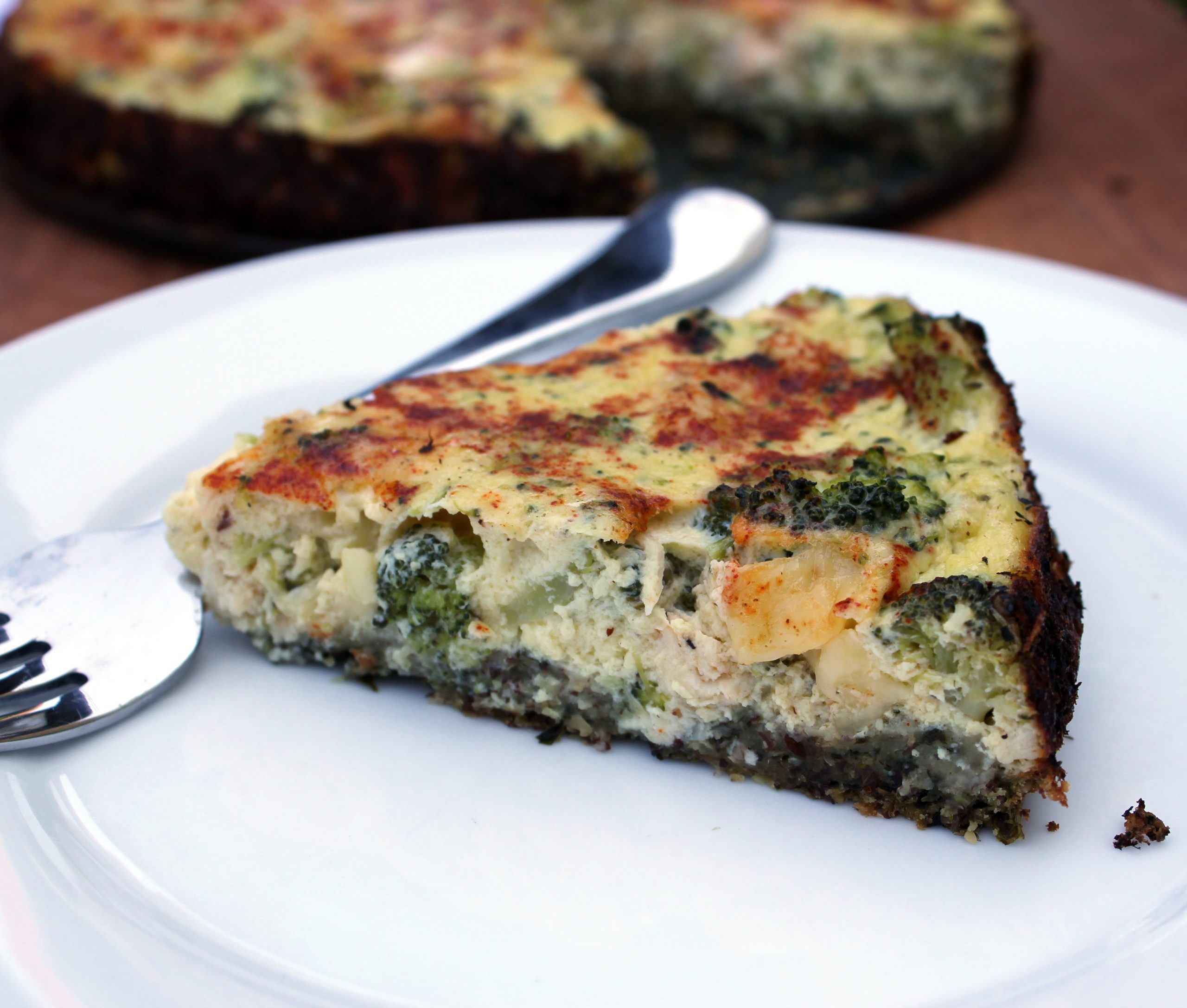 spinach crust quiche