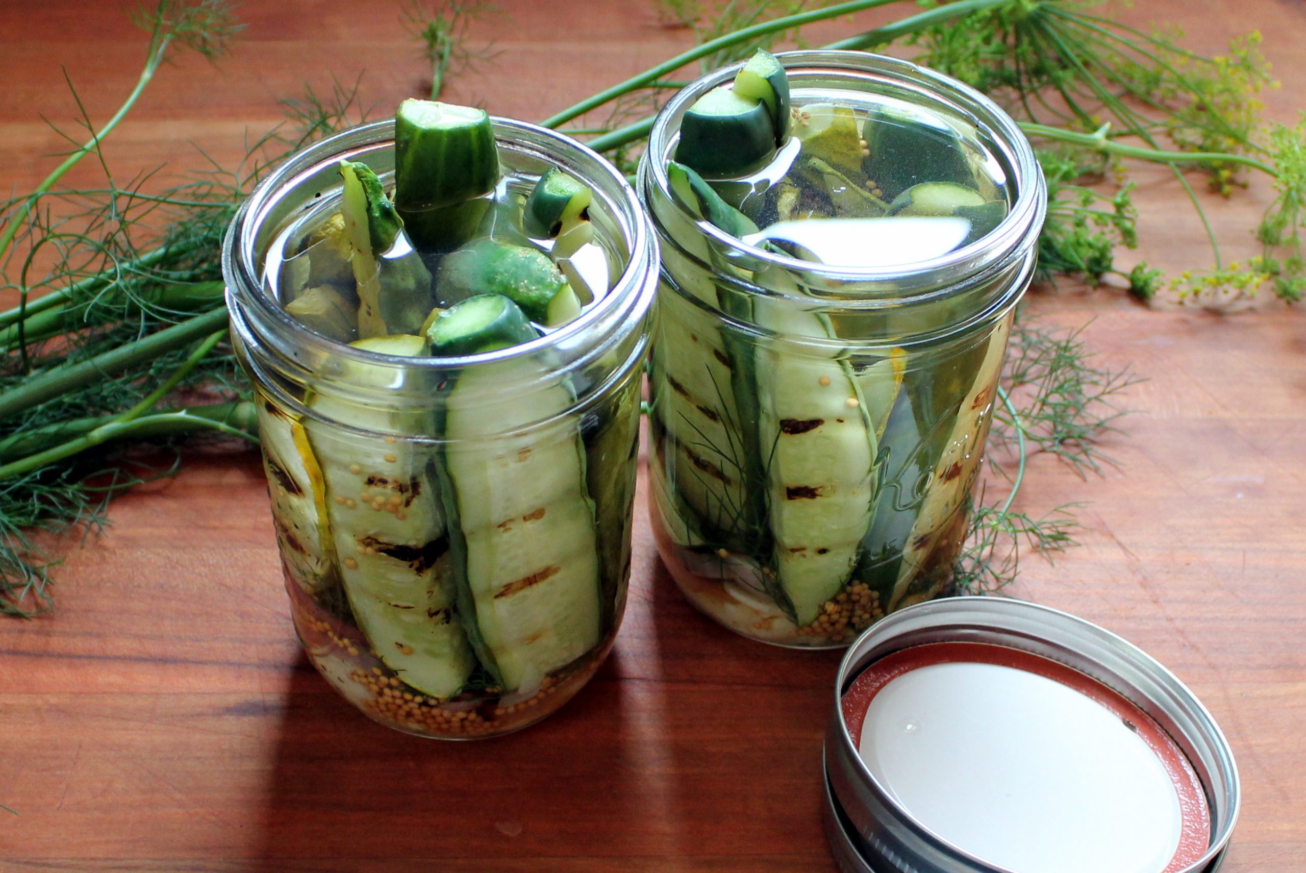 grilled pickles