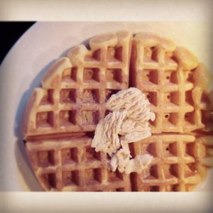 Pumpkin Waffles with Cinnamon and Sugar Butter