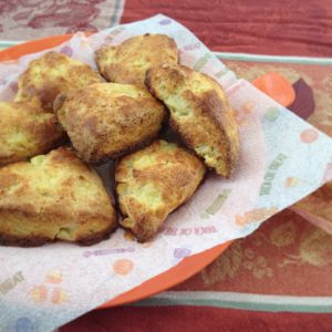 Apple and White Cheddar Scones