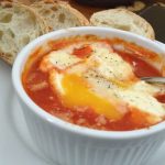 Let it Snow! {Eggs Baked in Tomato Sauce}